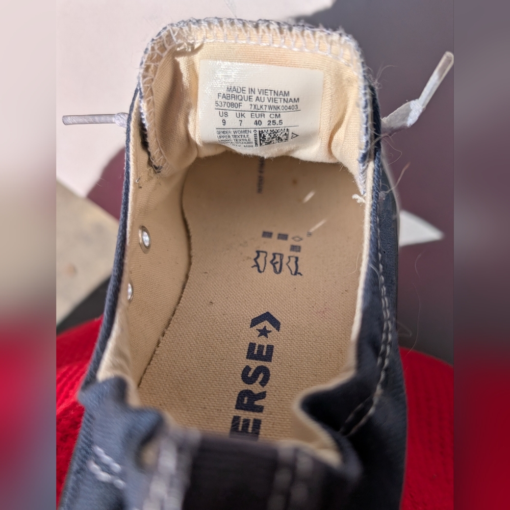 Converse Women's Blue Canvas Sneakers - Picture 4 of 4